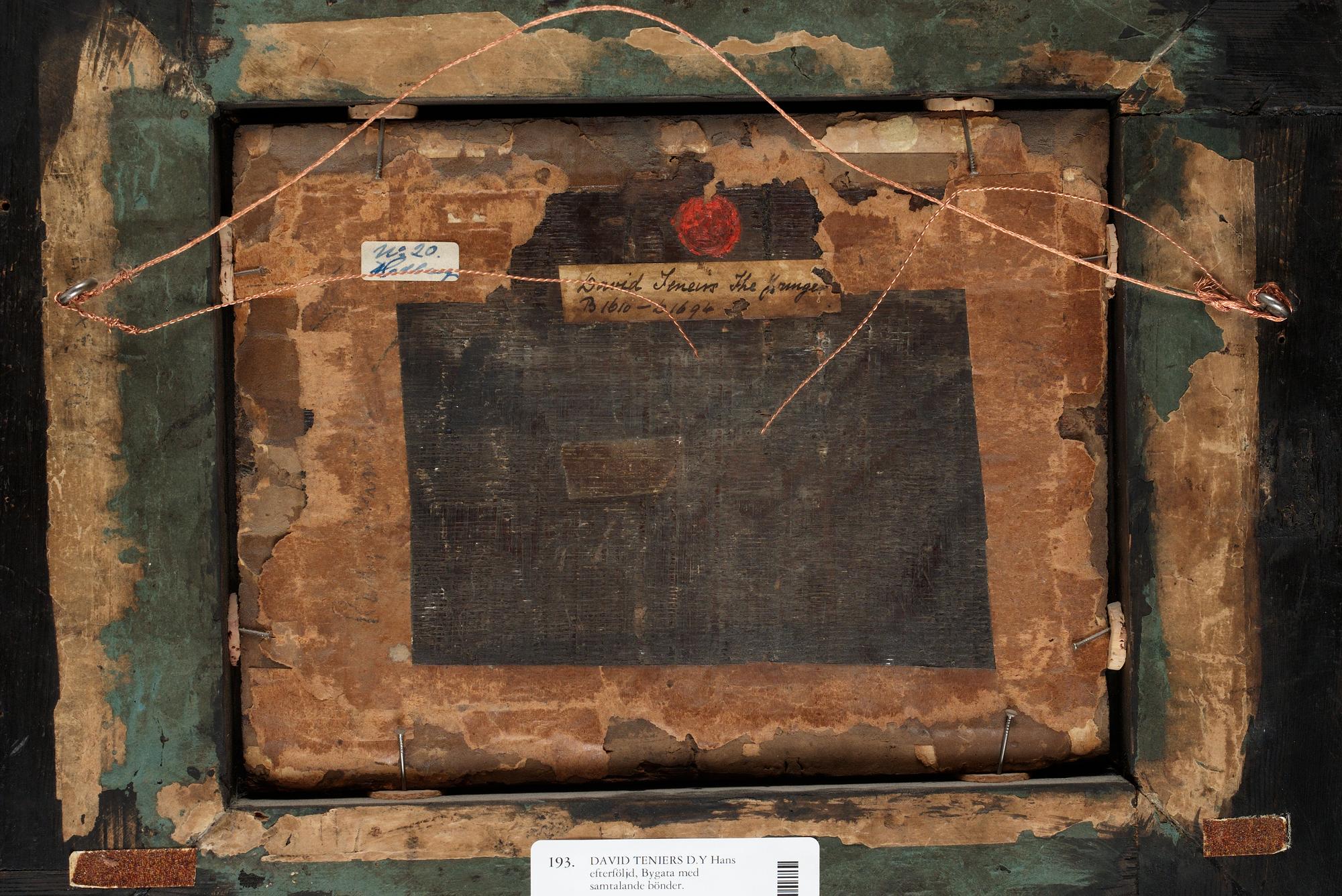 David Teniers d.y Hans efterföljd, Bygata med samtalande bönder.