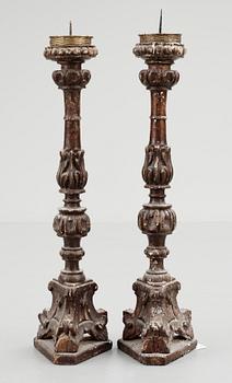 ALTARLJUSSTAKAR, barock, 1700-tal.