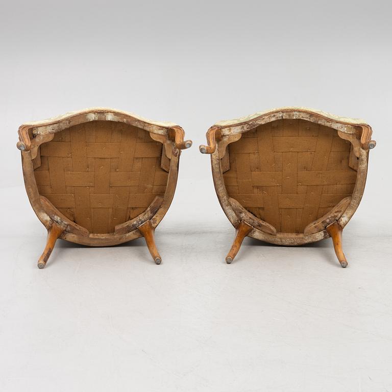 A pair of Rococo chairs, second half of the 18th Century.