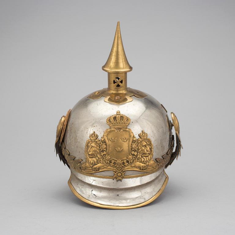HJÄLM, m/1879-1900, för manskap, Livgardet till häst K 1, Sverige. 1900-talets första hälft.