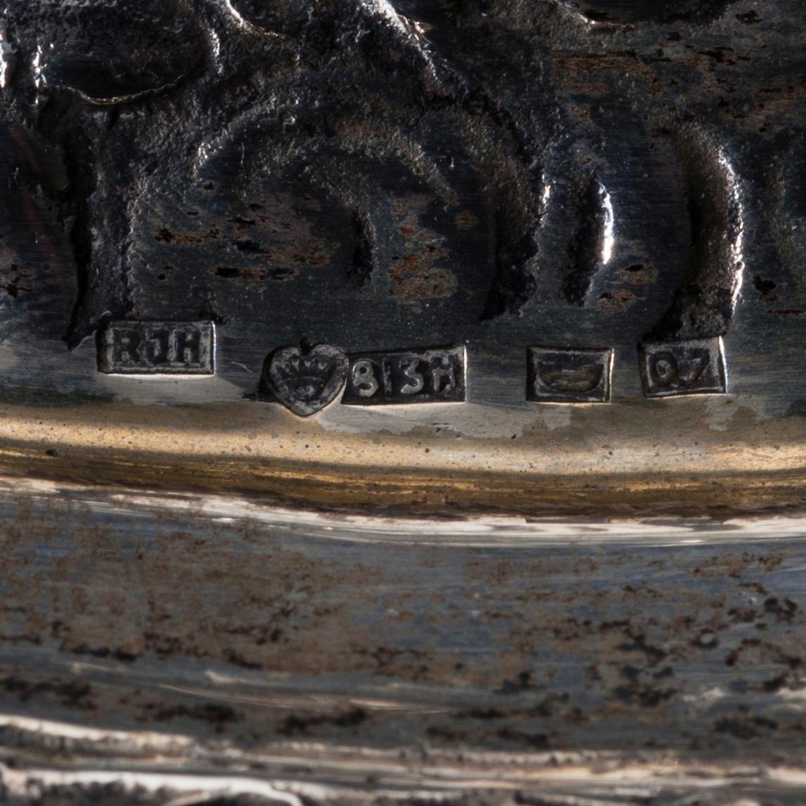 KONFEKTSKÅL, silver, Reino Johannes Harju, Helsingfors 1967. Vikt ca 388 g.