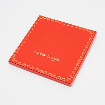Cartier, a 'Panthère Royale' Crêpe de Chine Jacquard silk scarf.