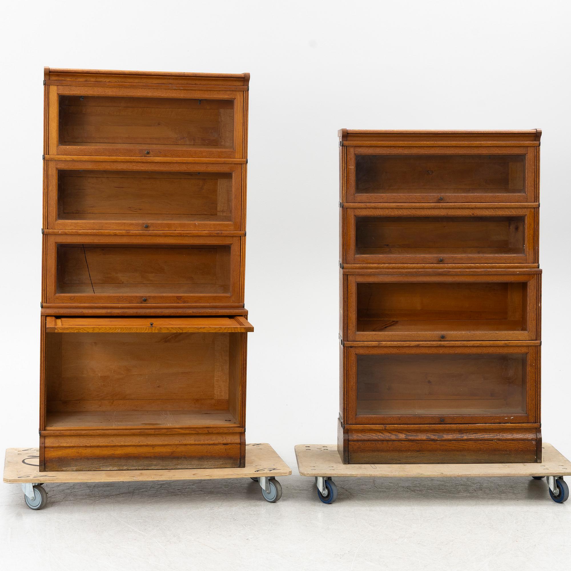Two book cabinets, 20th century.