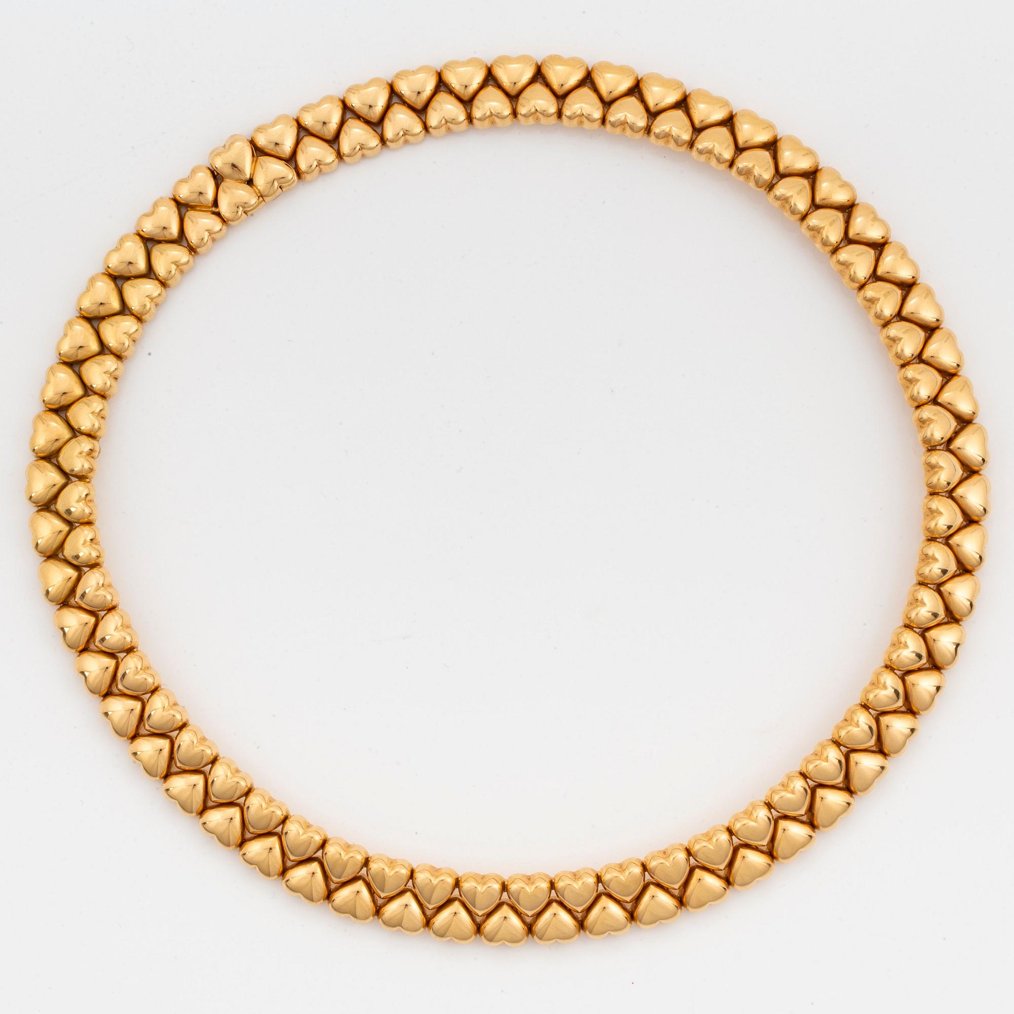 Cartier collier "Double Hearts" 18K guld.