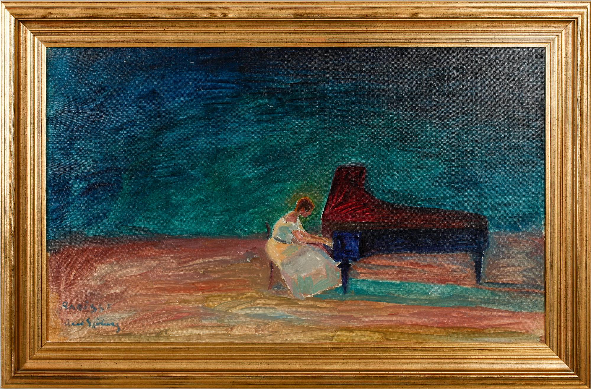 AXEL SJÖBERG, olja på duk, signerad.