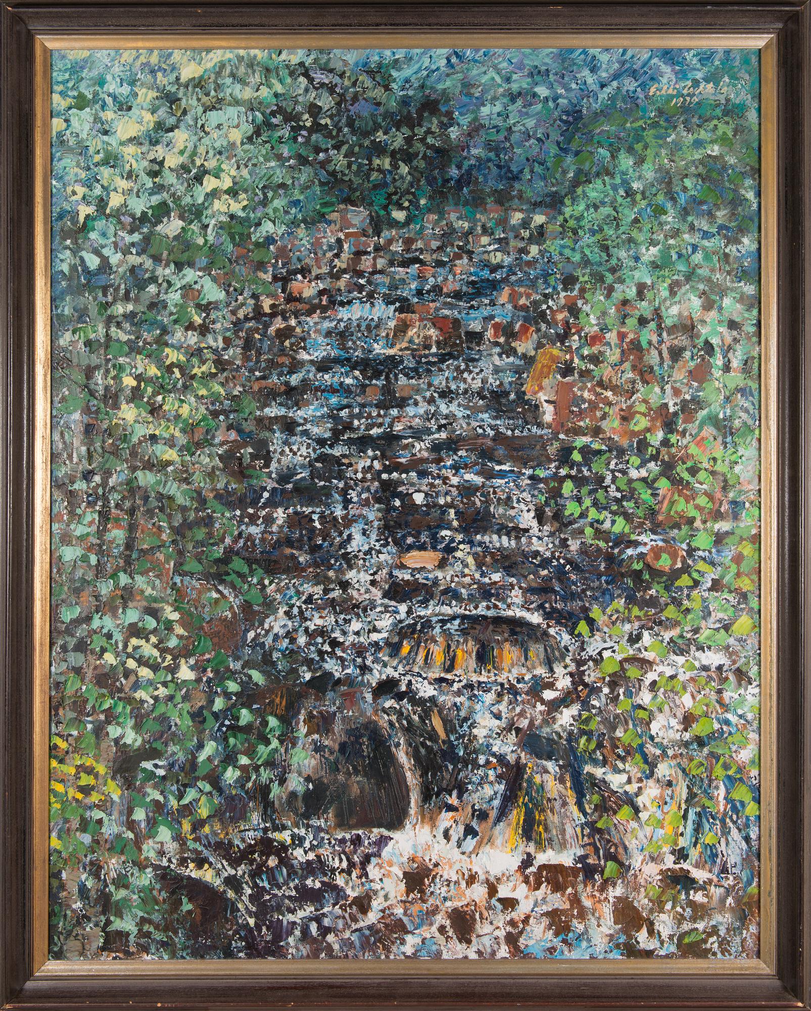 Erkki Luhtala, öljy kankaalle, signeerattu ja päivätty 1972.