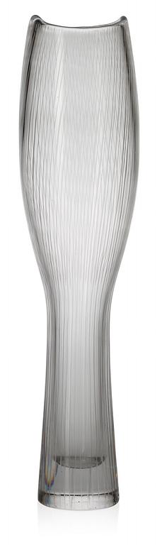 A Tapio Wirkkala glass vase, Iittala, Finland 1958, model 3545.