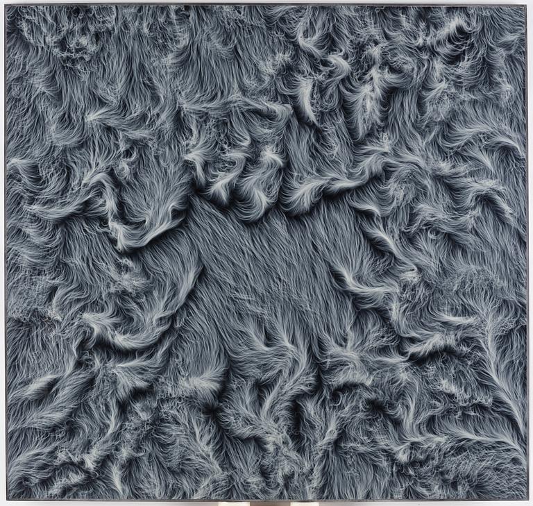 Karl Norin, faux fur, epoxy, foam board, glass fibre, 2014.