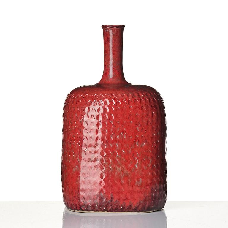 Stig Lindberg, a stoneware vase, Gustavsberg Studio, Sweden 1972.