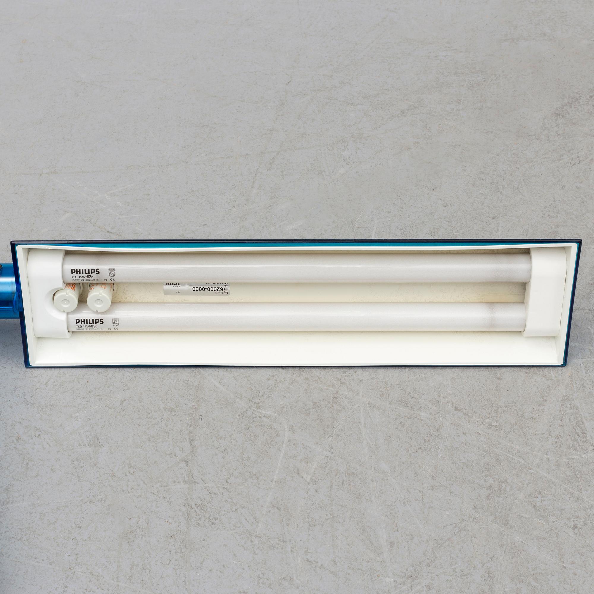 TOM AHLSTRÖM & HANS ERICH, table light, plastic, "Lucifer", A&E design, Fagerhult, designed in 1975.