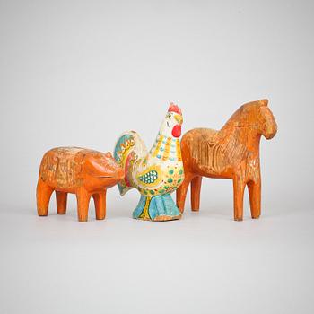 DALAHÄST MM, 3 st, 1900-talets första hälft.