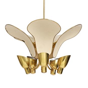 421. Carl-Axel Acking, a rare ceiling lamp model 982, Bröderna Malmströms Metallvarufabrik, Malmö, 1950s.