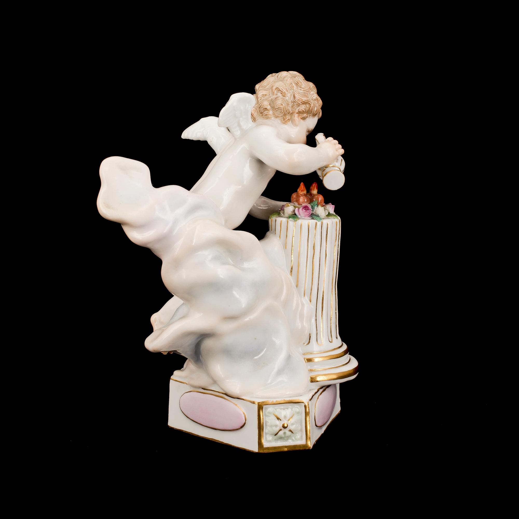 FIGURIN, porslin, Meissen, 1800/1900-tal.