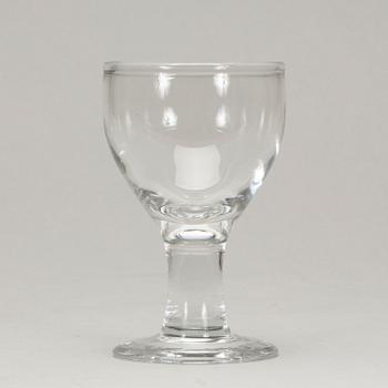 GLASSERVIS, 13 st, "Ruben", Signe Persson Melin,Boda glasbruk, formgivet 1967.