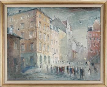 OKÄND KONSTNÄR, olja på duk, signerad och daterad 1947.