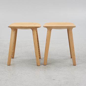 Ronan & Erwan Bouroullec, a pair of stools, "MC3 OSSO", Mattiazzi, Italy, after 2011.