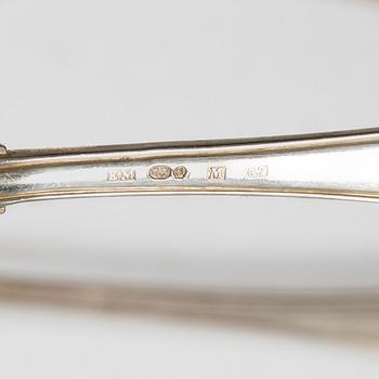 Cutlery, 11 pieces, silver, “Svensk spets”, including E Möller, Malmö, 1918.