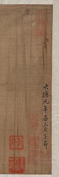 MÅLNING, Ming-stil, sen Qingdynastin, (1644-1912).