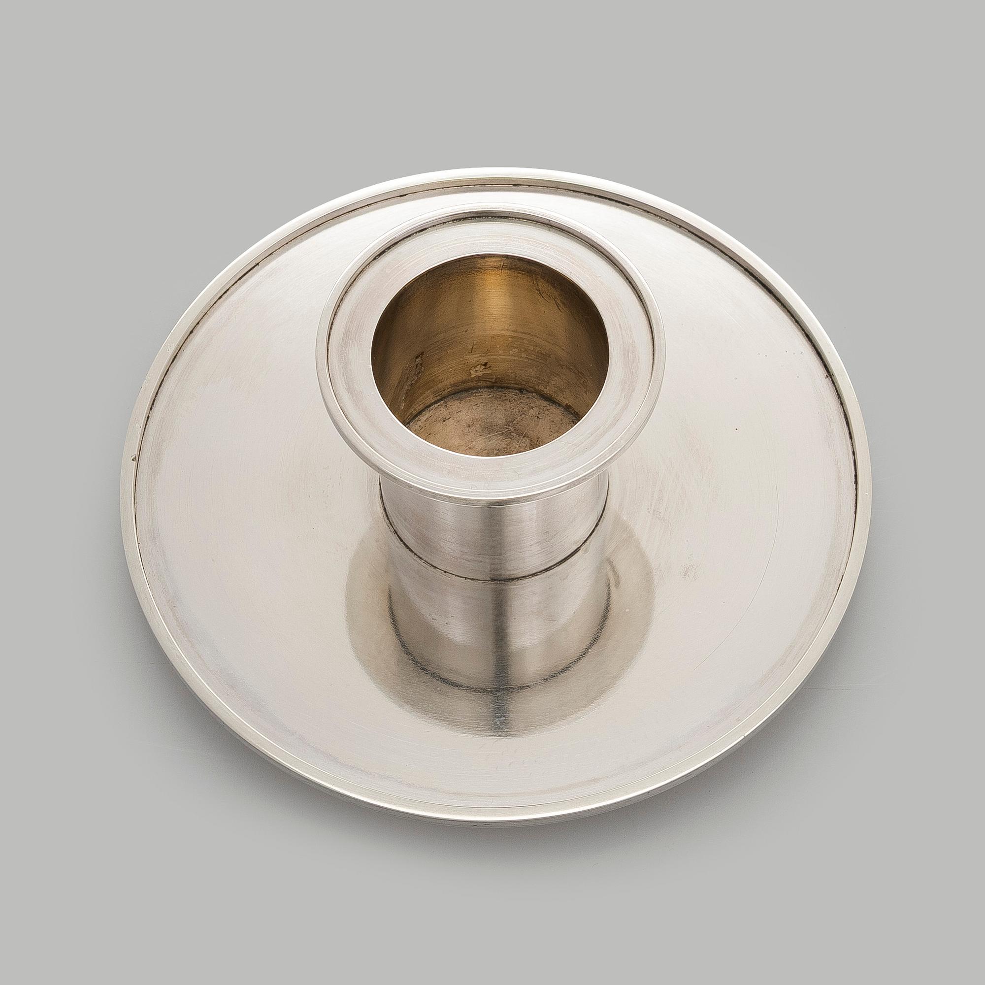 Wiwen Nilsson, ljusstake, sterling silver, Lund 1964.