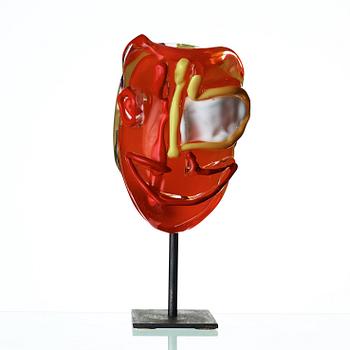 Bengt Lindström, skulptur, "Janus", Berengo, Murano, Italien, 1980-tal.