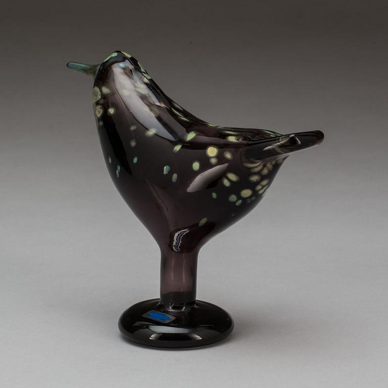 FIGURIN, glas, signerad Oiva Toikka, Nuutajärvi Notsjö.