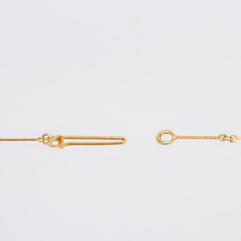 Björn Weckström, Necklace, "Diamond Bud", 18K gold, diamond, Lapponia.