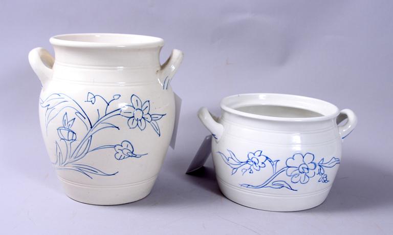 KRUS, 2 st, flintgods, Rörstrand.