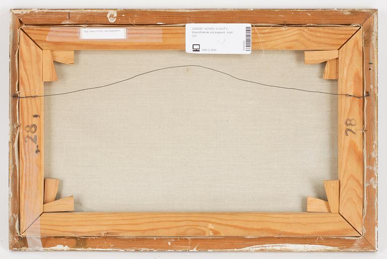 HENRY D'ANTY, blandteknik på papper, sign.