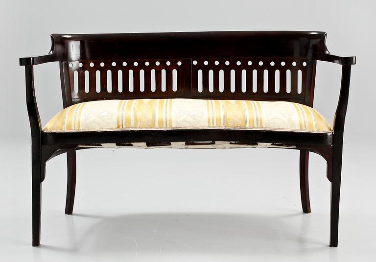 SOFFGRUPP, 3 delar, Wienersecession-stil, 1900-tal.