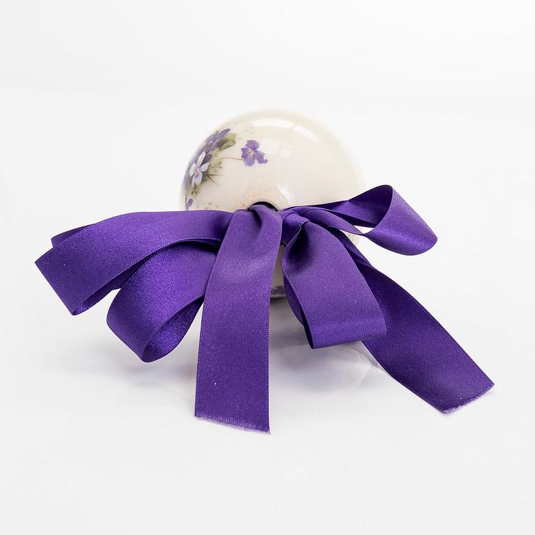 A Russian porcelain easter egg, circa 1900.