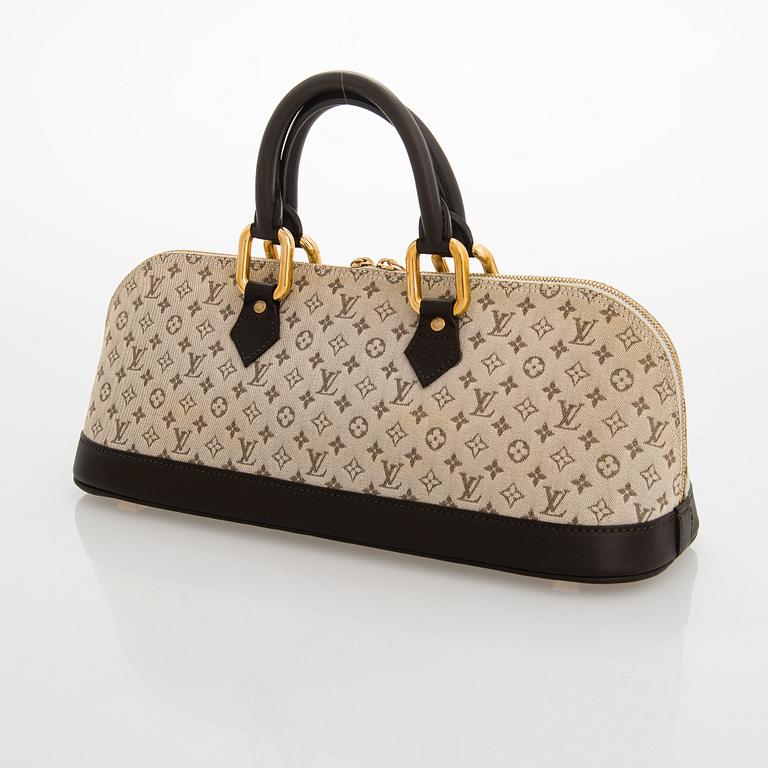 Louis Vuitton, a 'Monogram Mini Lin Alma Long Handbag'.