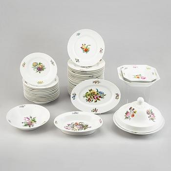 A 19th century 42-pcs porcelain dinner set, Berlin.