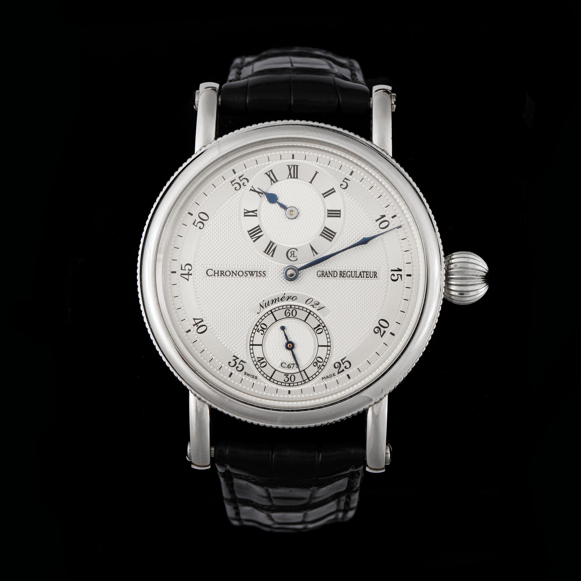 ARMBANDSUR, herr, stål, Chronoswiss, Grand Regulateur, cert daterat 2012.