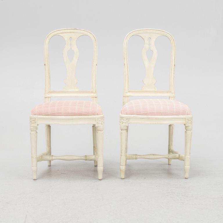 A set of eight chairs, "Hallunda", IKEA's 18th-century series, 1990s.