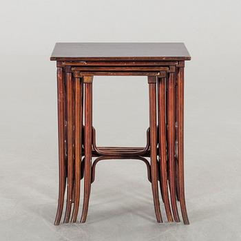 A 4 SET NESTING TABLE THONET CA 1900.