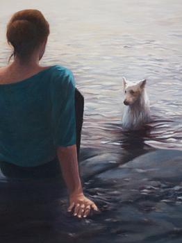 Karin Broos, 'The White Dog 2'.