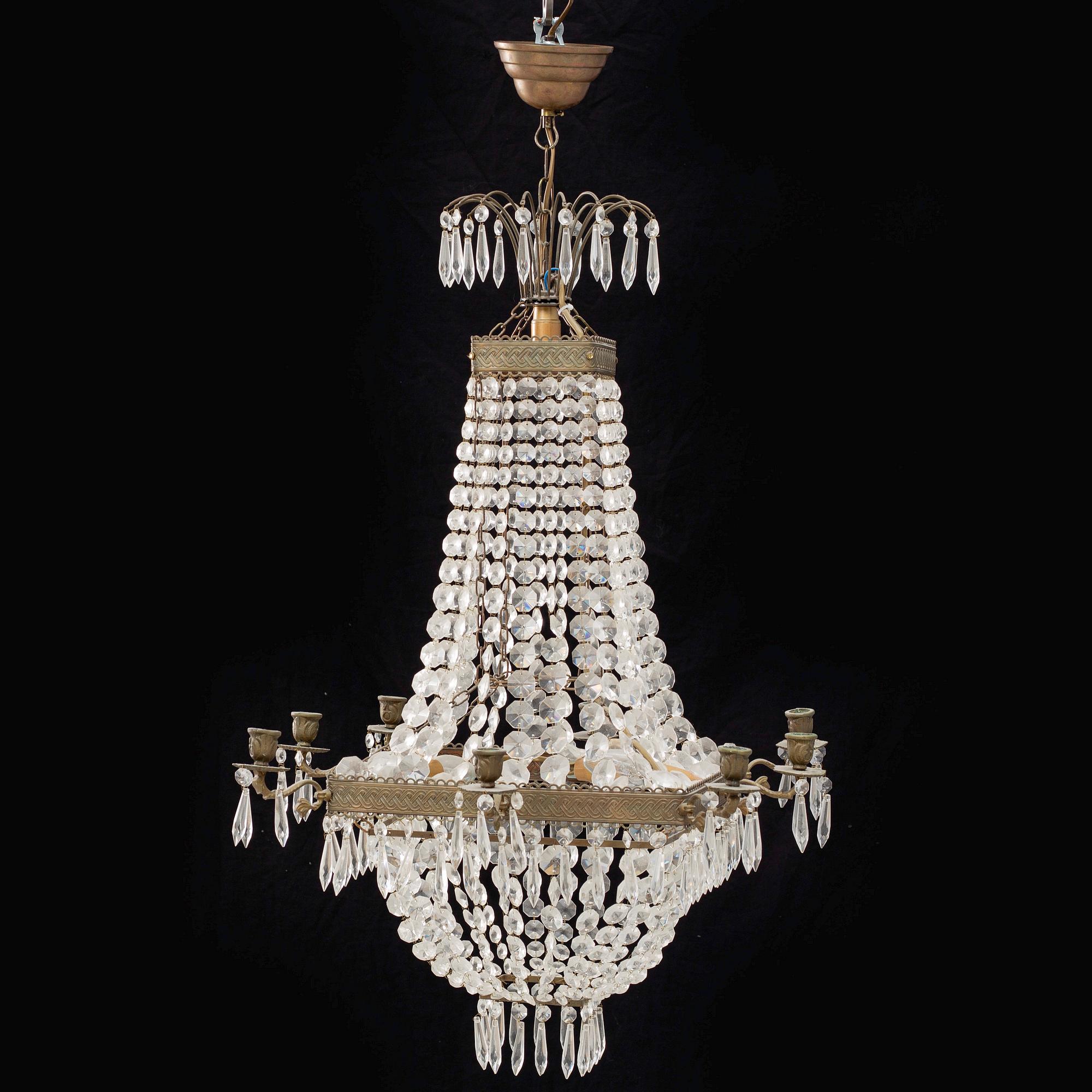 Chandelier, circa 1900.