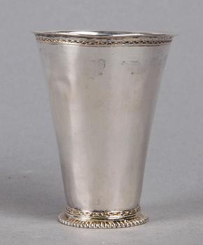 BÄGARE, silver, Erik Wibeck, Borås. Verksam 1743-1781.
