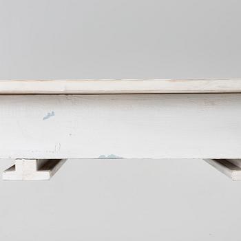 A table with stools, 20th/21st century.