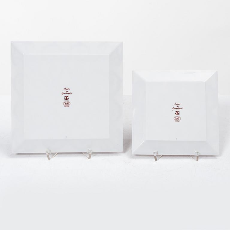 Hermès, Fat, 2 pcs, porcelain, "Balcon du Guadalquivir".