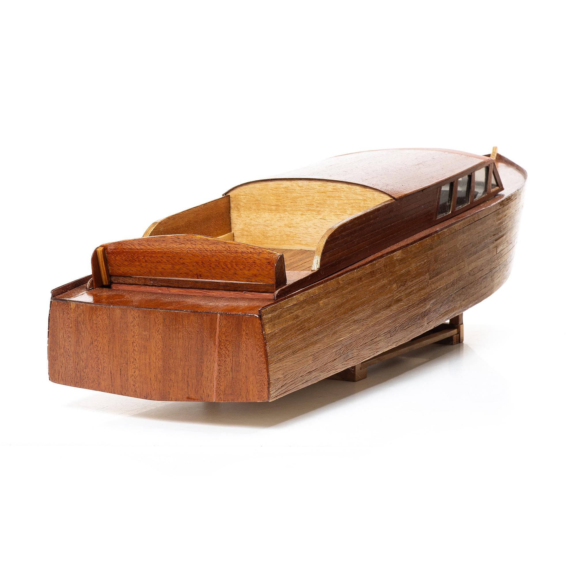 Boat model, 1950s.