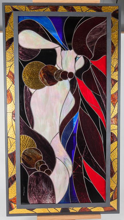 GLASSKULPTUR, blyglas, signerad I. Biancucci, daterad 2005.
