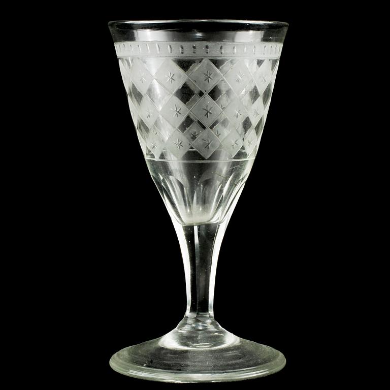 VINGLAS, 6 st, 1800-tal.