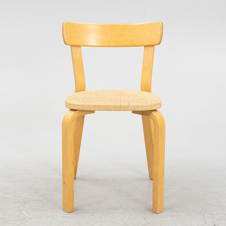 Alvar Aalto, stol, modell 69, 1900-talets mitt.