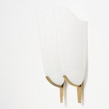 Harald Notini, a pair of wall sconces model "8495", Arvid Böhlmarks Lampfabrik, Stockholm, 1940s.