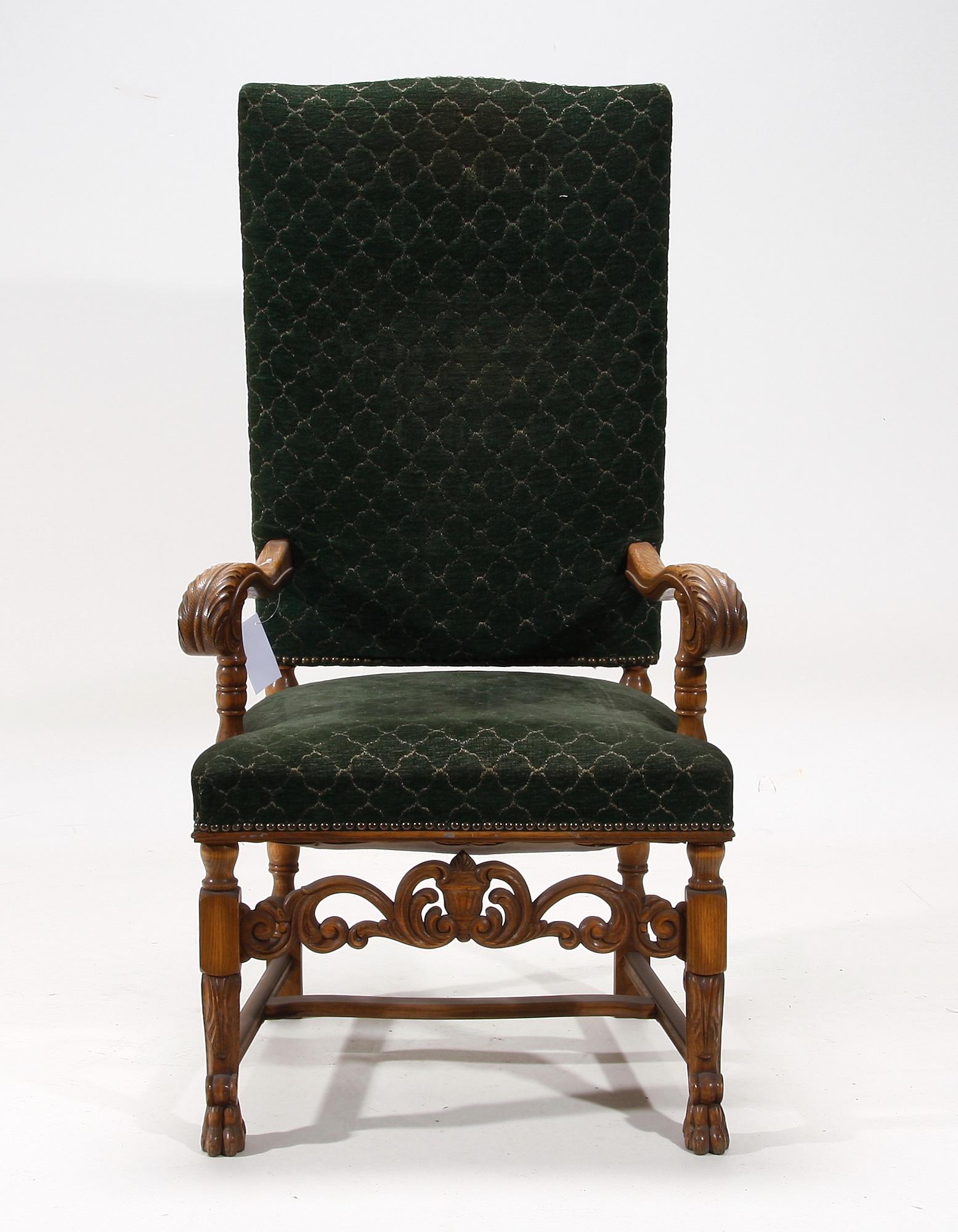 KARMSTOL, barockstil, tidigt 1900-tal.
