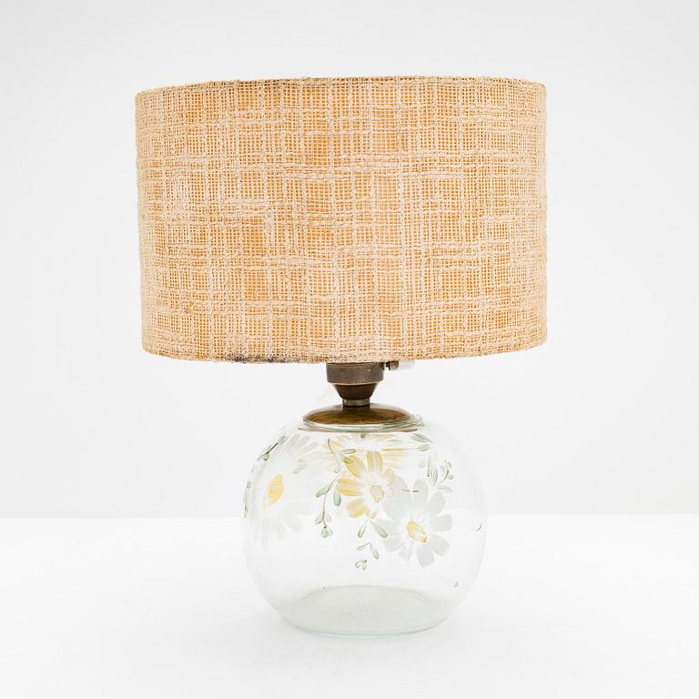 Bordslampa, Köklax Glasbruk 1940-tal.