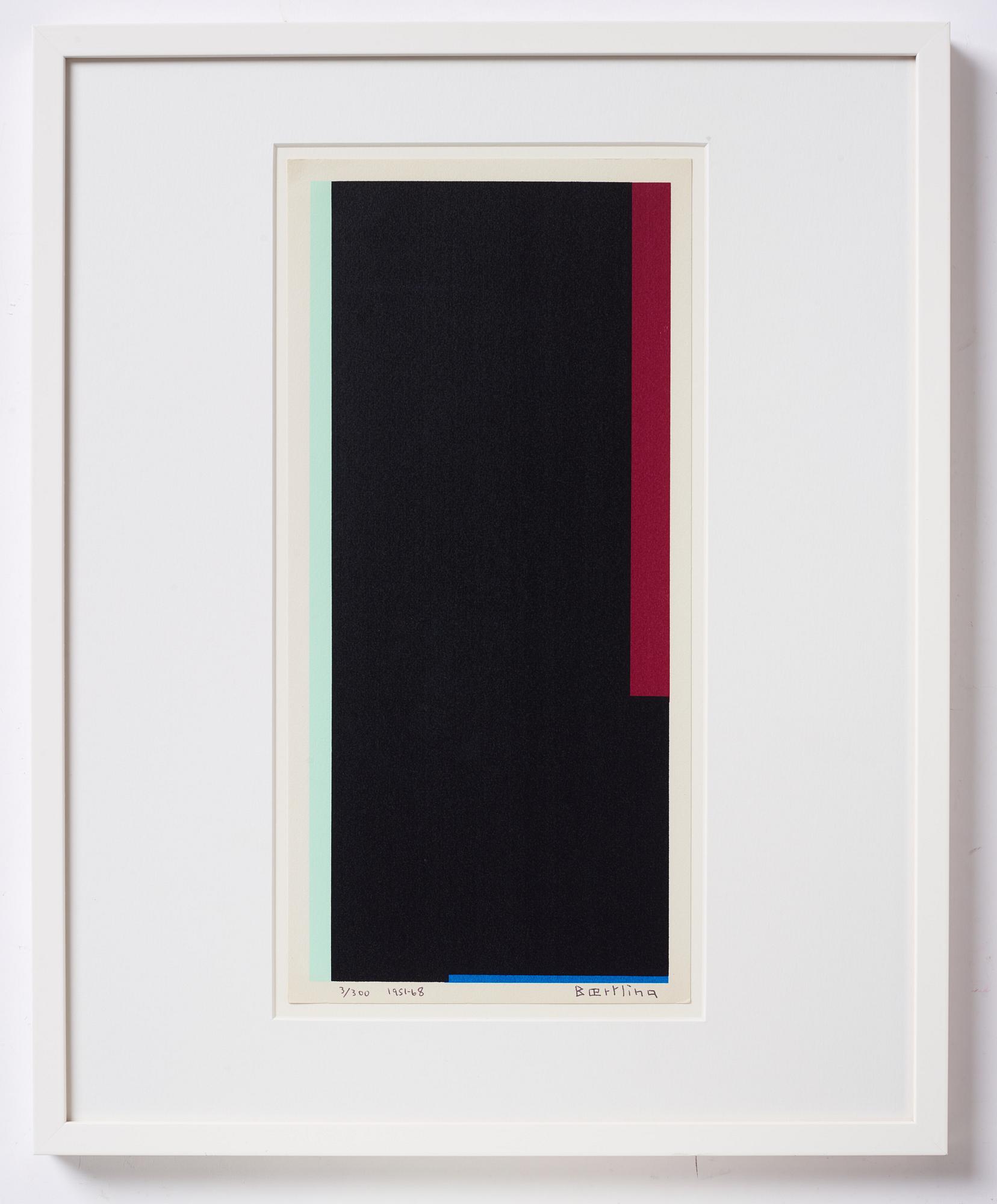 Olle Baertling, silkscreen in colours, 1951-68, signerad 3/300.