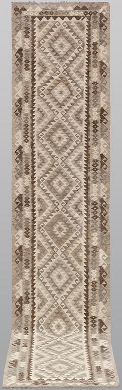 A runner, Kilim, c. 398 x 85 cm.