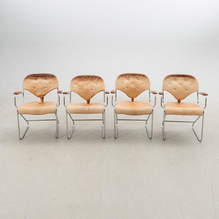 Sam Larsson, karmstolar, 4 st, "Sam", Dux, 1980-tal.